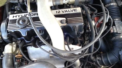 1986 Hyundai Scoupe engine