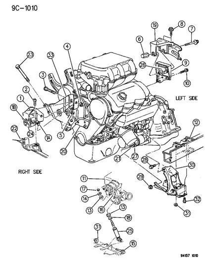 1995 Dodge Spirit engine