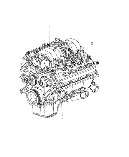 2008 Chrysler Aspen 4x4 engine