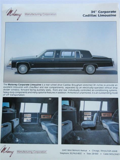 photo of Cadillac Brougham car production