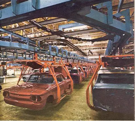 photo of Chevrolet Corvair car production