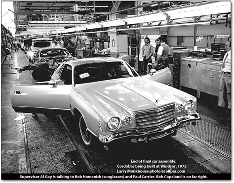 photo of Chrysler Cordoba car production