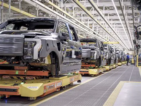 photo of Ford F150 car production