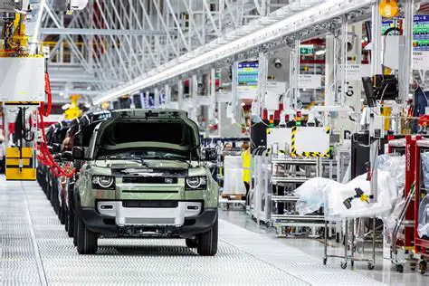 photo of Land rover Defender car production