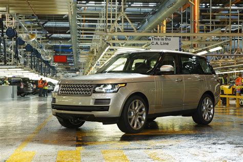 photo of Land rover New range rover car production