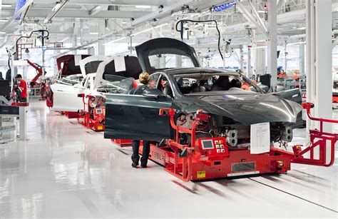 photo of Tesla Model s car production