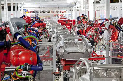 photo of Tesla Model x car production